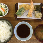 天ぷら てん作 - 天ぷら定食 (てん1)