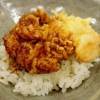 秋田 てんぷら みかわ - 胃袋の都合でごはん少なめにしてもらった天丼