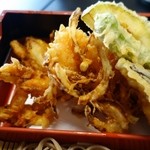 徳八 - （2015/8月）「かき揚げ天ざる」の天ぷら