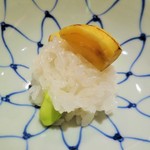 豪龍久保 - (2015.9) 黒豆のムース
      「紫ずきん」（京都の枝豆）、モチ米、栗
      