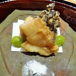 豪龍久保 - (2015.9) 甘鯛、海老芋、舞茸の揚げ物