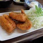 さすけ食堂 - さすけ定食の鯵フライ
