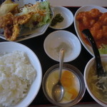 中国料理 鮮楽園 - エビチリ定食