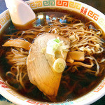 早磯 - 「焼き肉丼ぶり☆ラーメンセット」のラーメン（２０１５年９月）