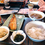 早磯 - 焼魚定食（ほっけ）（２０１５年９月）