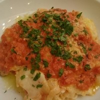 リストランテ ラ チャウ - 海老とポテト、チーズのラザニアトマトクリームソース