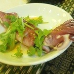 レッド オーキッド - お通しのイカのマナオ蒸し