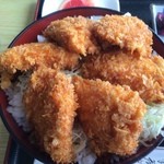 鳥ソースカツ丼アップ【料理】