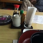 みかわ - 定食のお客様の為かふりかけがあります【内観】