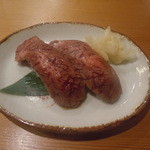 こてっぺん - 石垣牛炙り握り（タレ）