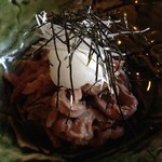 徳山鮓 - 鹿肉の胡麻和え、いただきま〜す