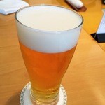 日本料理　さざんか - ビール。