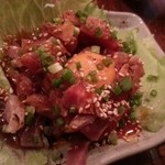 大阪鍋 鉄板焼き 暁 - ユッケ