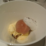 リストランテ カノフィーロ - エスプレッソのティラミスとイチジクのソルベ