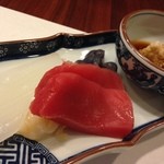 鮨 まつもと - お造り　赤身と烏賊　2015.08