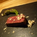 サグラ - わさびと万願寺とうがらし（と思う）