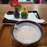 くろひめ亭 - 赤米の甘酒（310円）2015年9月