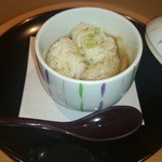 祇園迦陵 - 蒸し物：鱧の飯蒸し、松茸餡