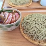 蕎麦切り わたなべ - 鴨せいろ、大盛り！  そばはもちろん、鴨も旨いんだな。