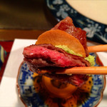 カハラ - 5層ミルフィーユ、山葵&フライドガーリック