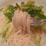 かくれん穂゛ - 海老の柚子塩の米粉パスタ