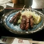 串蔵 - 牛ハラミと牛タン串焼き定食