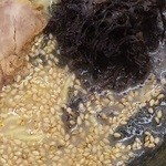 山岡家 - 朝ラーメン（黒ばら海苔・脂なし・味普通・アップ）