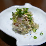 佳肴みを木 - アジのなめろう、ネットリして美味しい