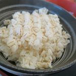 吉野家 - 麦とろ牛皿御膳、麦めし