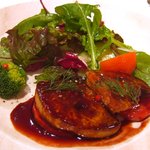 レ・スリジェ - （08/2ディナー前菜）フォアグラのソテー