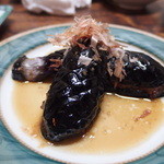 Sakanaya Hisago - ナスの煮浸し　中にはひき肉がたっぷり
