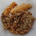 読谷村漁業協同組合 海人食堂 - テンプラ各種  もずく、さかな、いか