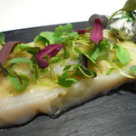 カンテサンス - 茄子とホタテのプレッセ