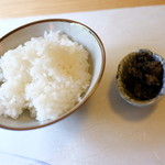 凛 - ご飯 漬物 2015年9月