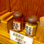 うどんちり しゃぶしゃぶ 平八 - 山椒、一味
      hiroも同じの持ち歩いてまふ(*ꈍᗜꈍ*)و