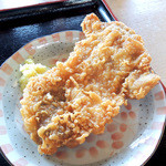 手打ちうどん 清水屋 - とり天