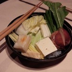 瀬里奈 - しゃぶしゃぶの野菜です。