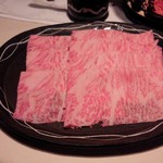 瀬里奈 - 太田牛のサーロインのしゃぶしゃぶ肉です。