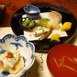 江戸三 - 前菜と食前酒