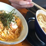中華そば 麺や食堂 - セットの若鶏カツ丼