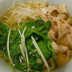 藍屋 - 水菜と豚肉のハリハリうどんアップ