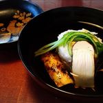 虎屋 壺中庵 - ノコギリカザミのしんじょうと松茸のお吸い物