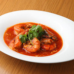 有頭エビのシンガポールチリソース