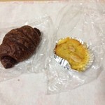 オノベーカリー - チョコクロワッサンとスイートポテト