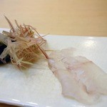 鮨十 - 刺身　ヒラメ