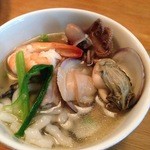 攤 台灣 TUA - 魚介のうどんとおじやという感じ。美味しい。