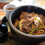 麺乃匠 いづも庵 - 石焼き牛丼