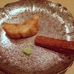 三谷 - のどぐろ唐揚げ、唐墨唐揚げ