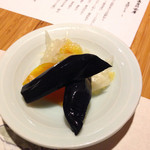 さい賀 - 自家製香物　三点盛り