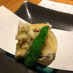 さい賀 - 秋茄子の海老真丈はさみ揚げ